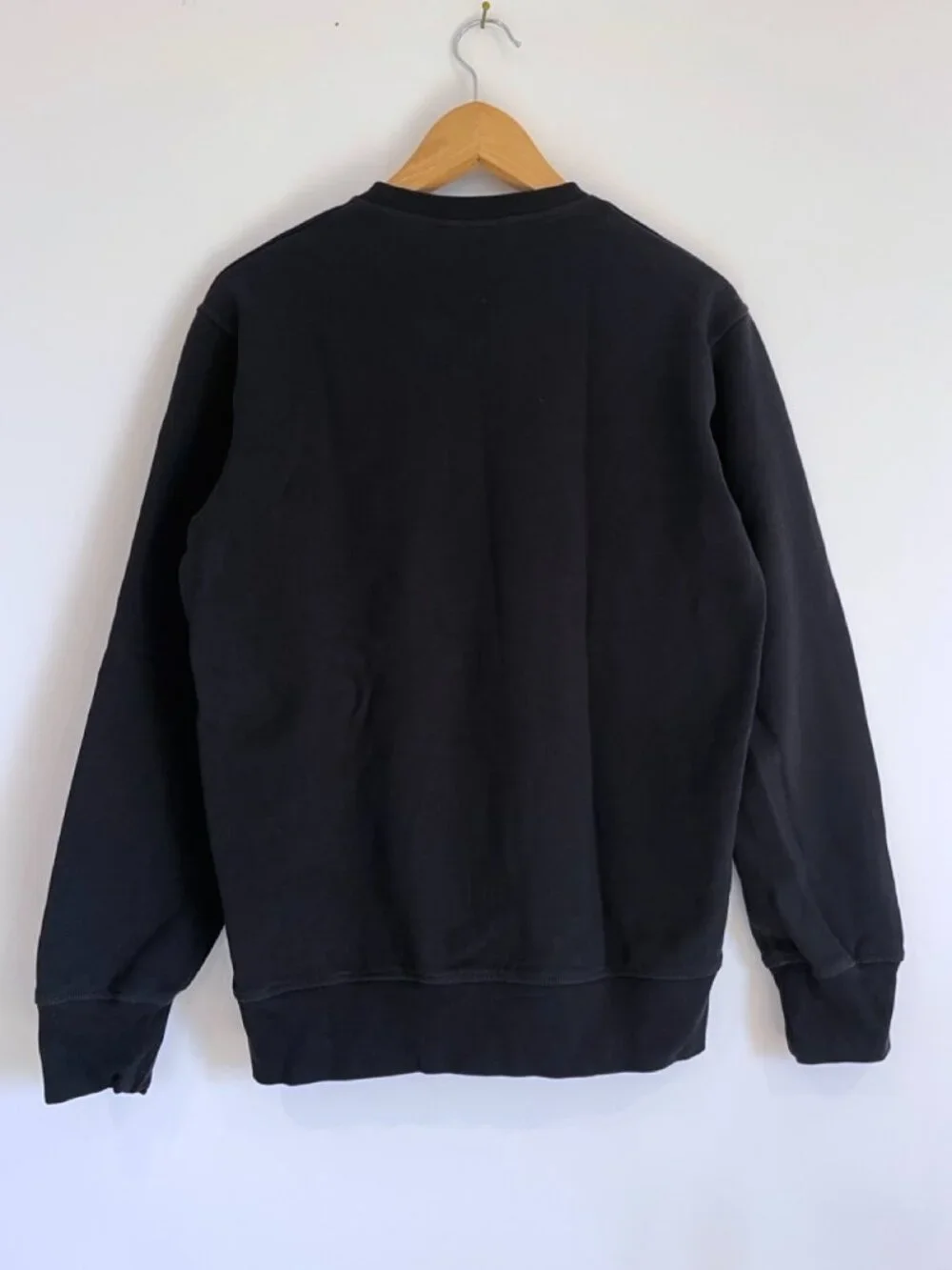 Jonsen Island Organic Cotton Black Crewneck Rainbow Sweatshirt Large